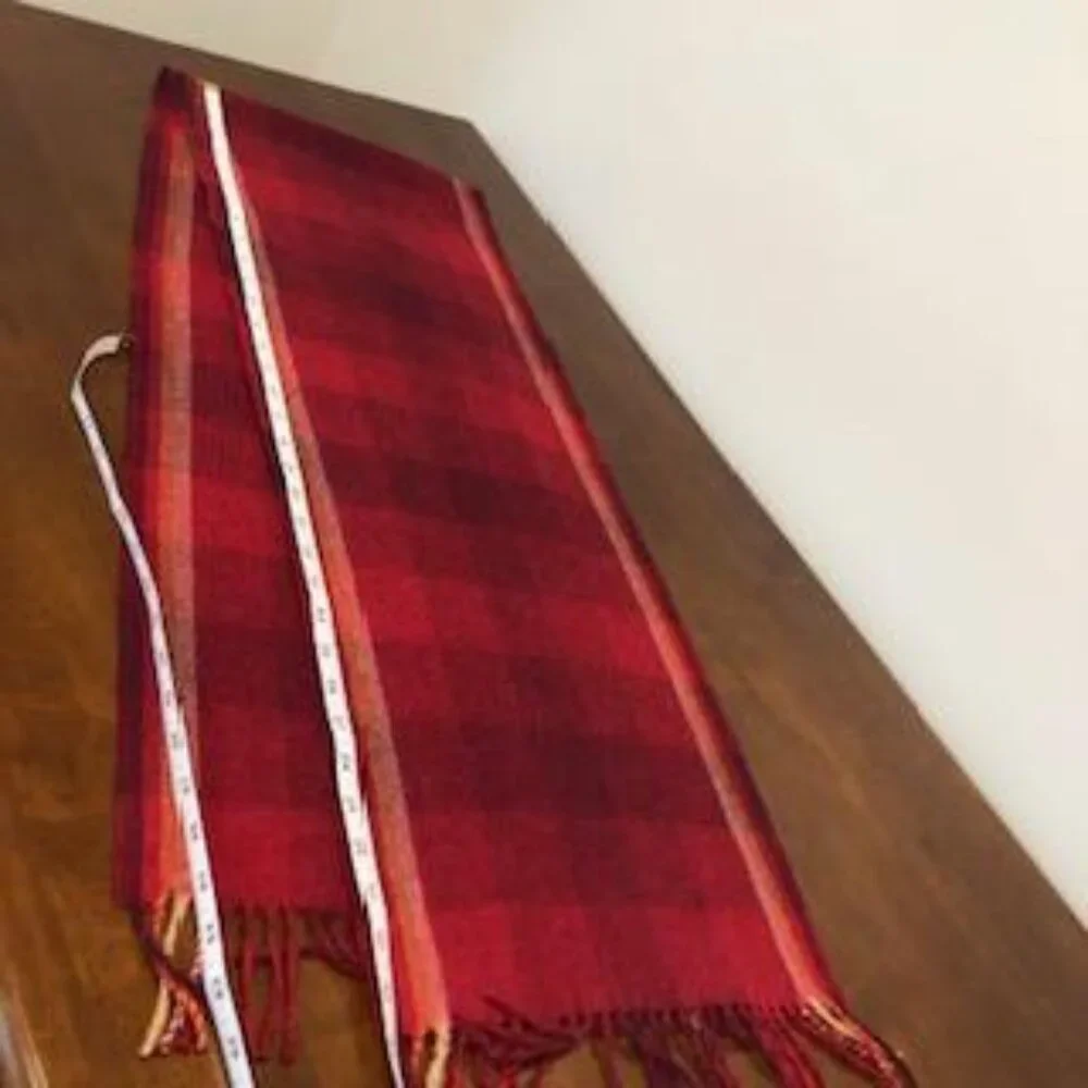Australian Fine Alpaca Connection Plaid Wrap Scarf.